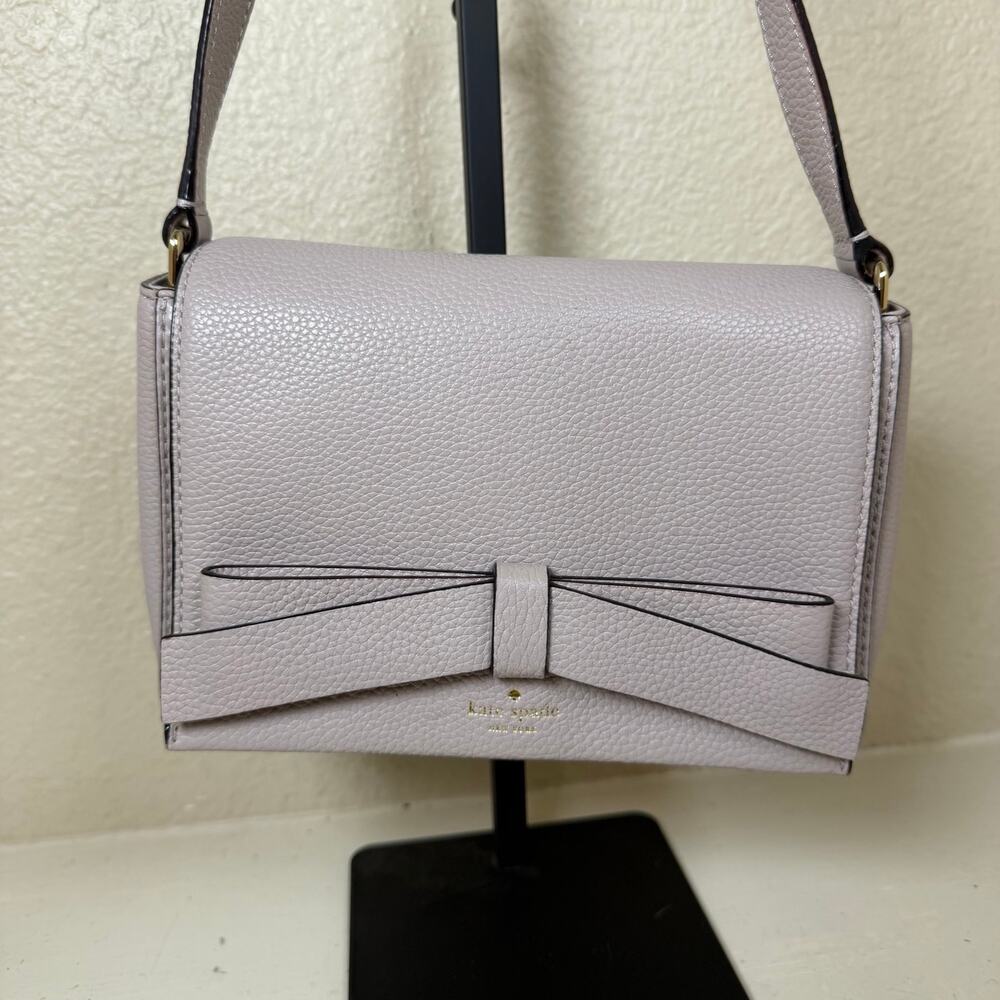 EUC Kate Spade crossbody bag soft mauve pebbled leather with COA - Picture 10 of 10